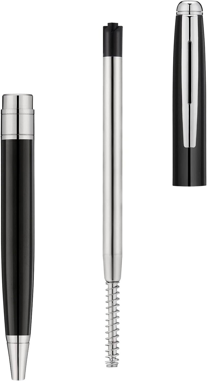 CFDXK 10 Pcs Replaceable Ballpoint Pen Refills, Black Ink Refill, 1mm Medium Refill Compatible with Parker Pen (Black Ink) - Image 3